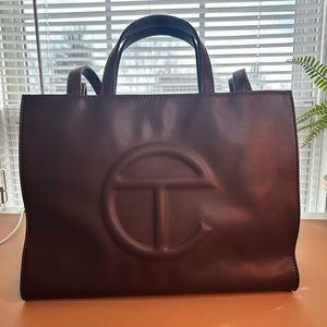 TELFAR MEDIUM CHOCOLATE TOTE